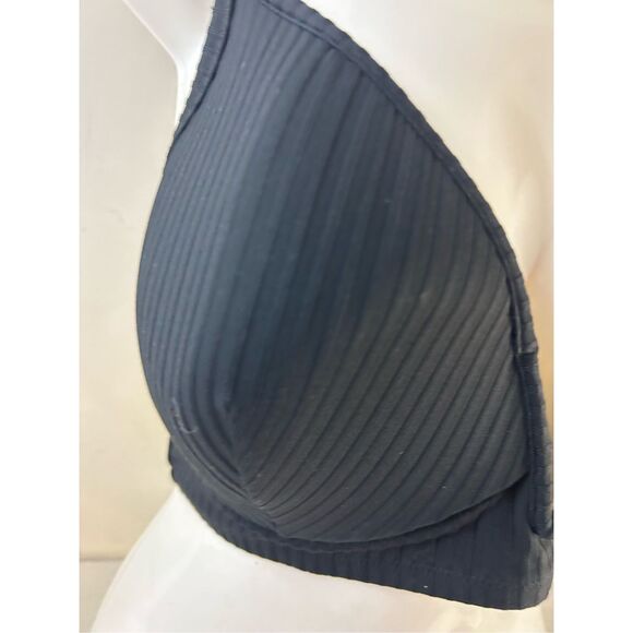 Shade N shore 36DD ribbed black swim racerback top - Picture 7 of 8